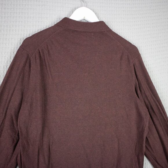 Toscano Made in Italy Burgundy Quarter Zip Sweater - Picture 8 of 8